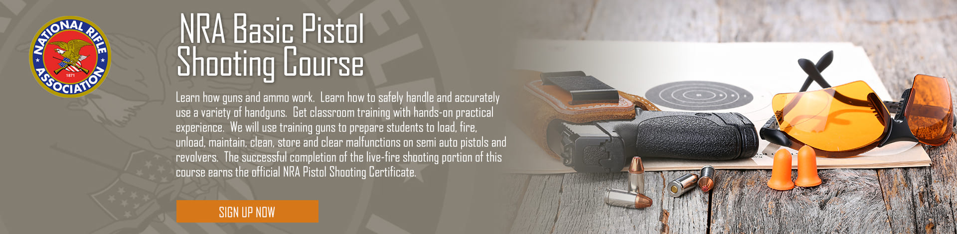 NRA Basic Pistol Course